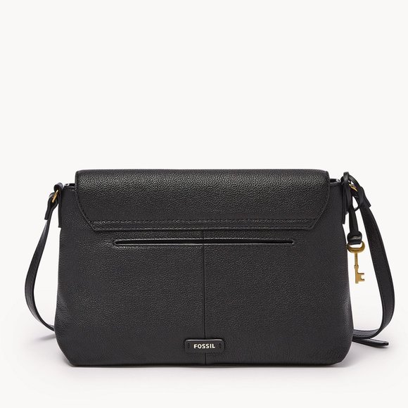 New Fossil Gabriella Medium Flap Crossbody Black - Picture 2 of 4